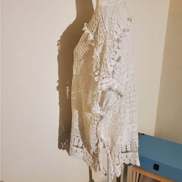 Chicos white crochet swimsuit cover - Picture 6 of 9